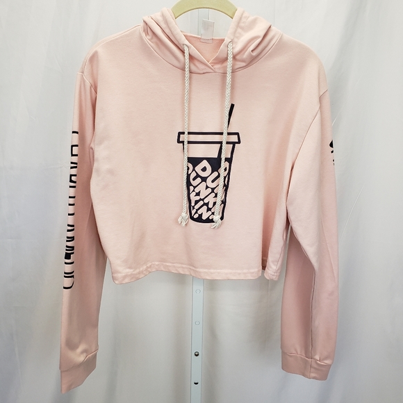 Hollister Charli Damelio Dunkin Donuts Hoodie Dunkin Cropped